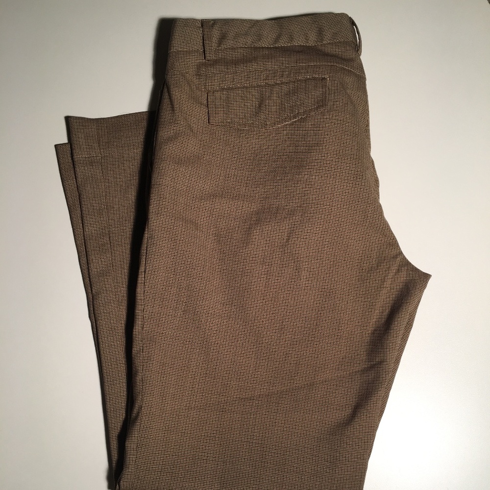 GAP Tan plaid slacks Women’s 12